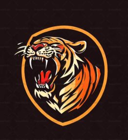 Brüllender Tiger